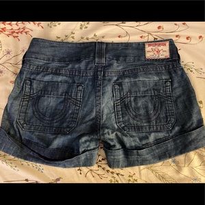 True Relgion Sammy Denim Shorts Size 29 in GUC